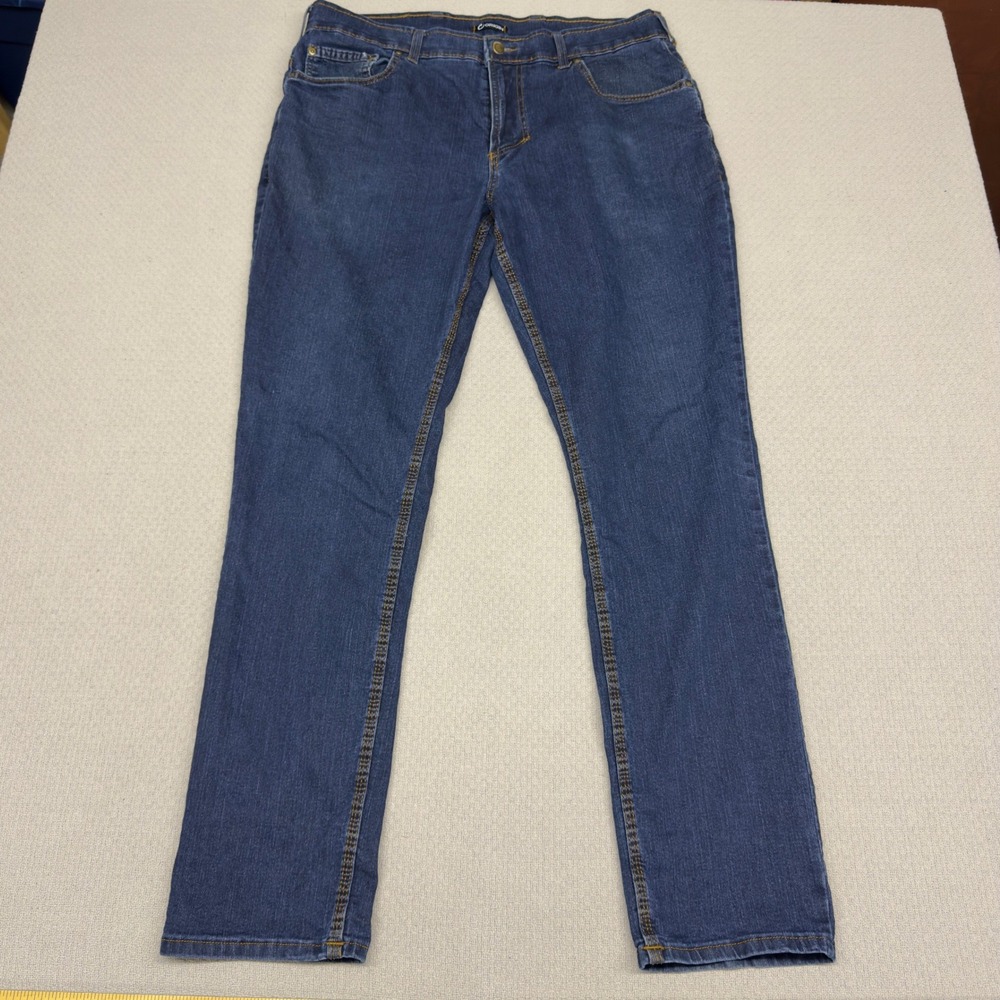 Origin Delta 68 Jeans Mens 38x34 Blue Denim Fighter Fit Made in USA Casual